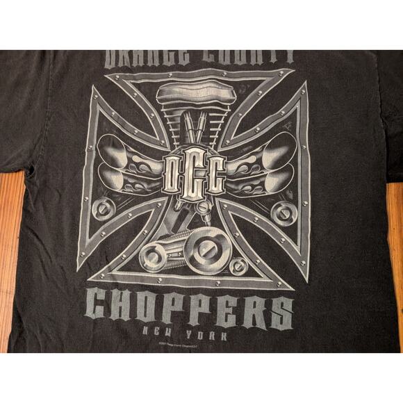 Vintage Orange County Choppers Black Mens Large T-Shirt - Picture 7 of 8